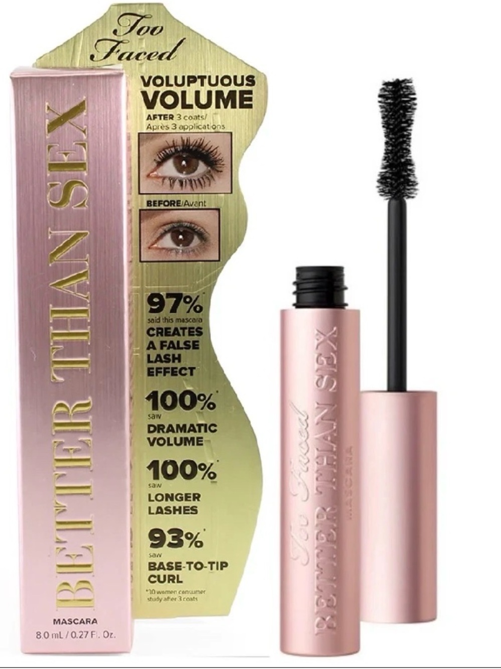 Hourglass Black Mascara — Dramatic Volumizing Lash Effect